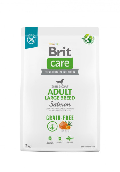 Brit Care Dog Grain-free Adult Large Breed - salmon and potato, 3kg