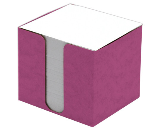 Špalíček nelepený, 8,5 x 8,5 x 8 cm v krabičce, růžový 108341