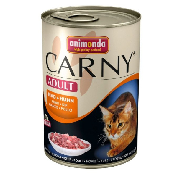 Animonda Carny konzerva pro kočky hovězí+kuře 400g