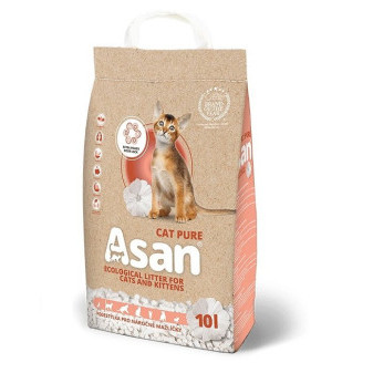 Asan Cat Pure eko-stelivo pro kočky a fretky 10l (2,5kg)