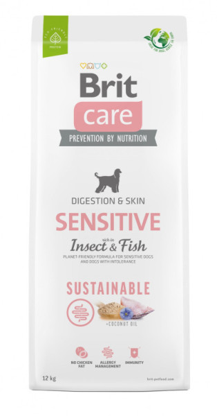 Brit Care Dog Sustainable Sensitive - fish and insect, 12kg