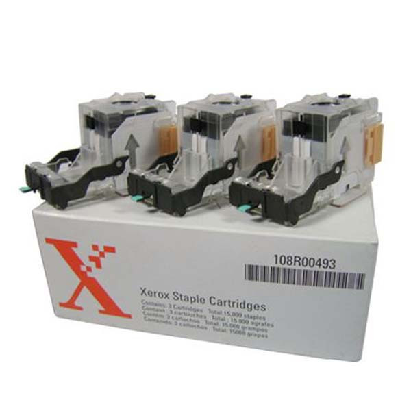 Xerox originální staple cartridge 108R00493, 3x5000str., Xerox WC Pro245,255,232, 238, WC5845,58