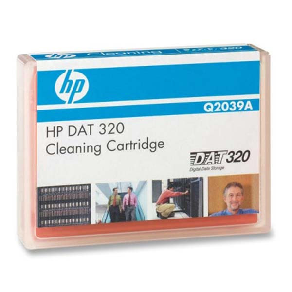 HP čistící kazeta - DAT 320 SAS Internal Tape Drive, 320/GB 320GB, oranžová, Q2039A, pro archiva