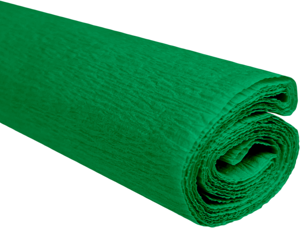 Krepový papír  zelený 0,5x2m C31 28 g/m2