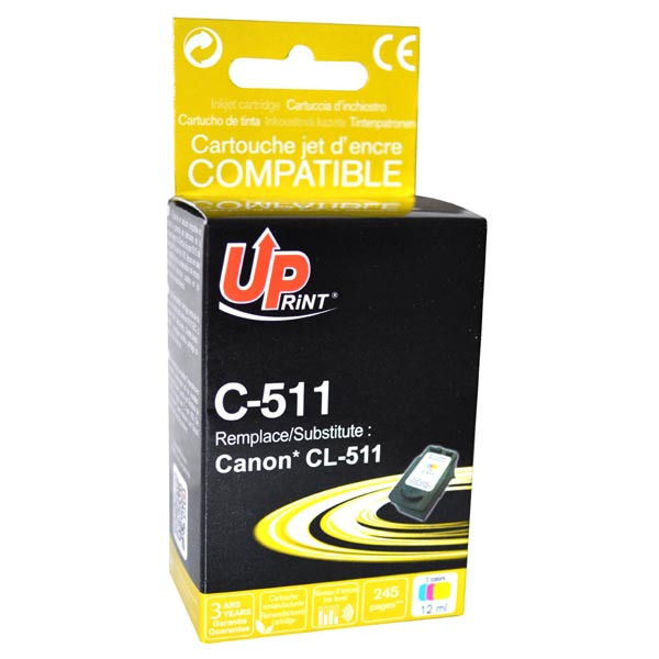 UPrint kompatibilní ink s CL511, color, 12ml, C-511CL, pro Canon MP240, MP260