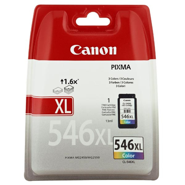 Canon originální ink CL-546XL, colour, blistr, 300str., 13ml, 8288B004, Canon Pixma MG2250,2450,