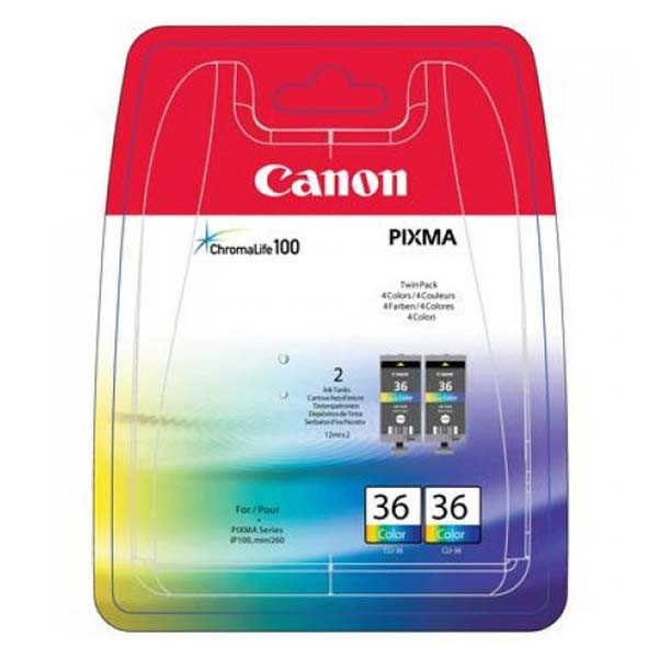Canon originální ink CLI36 Twin, color, 2*12ml, 1511B018, Canon Pixma Mini 260