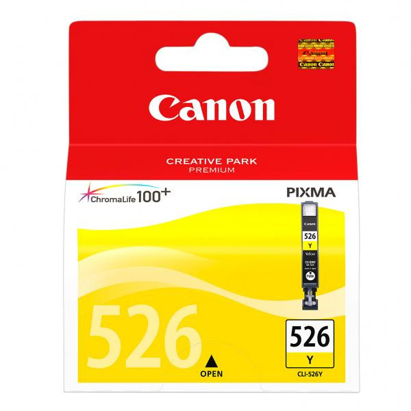 Canon originální ink CLI526Y, yellow, 9ml, 4543B001, Canon Pixma  MG5150, MG5250, MG6150, MG8150