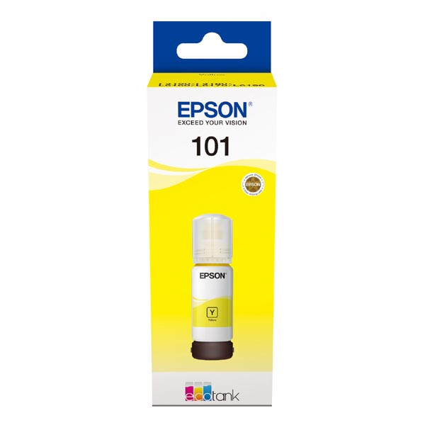 Epson originální ink C13T03V44A, 101, yellow, 70ml, Epson EcoTank L6160,L6170,L6190,L4150,L4160
