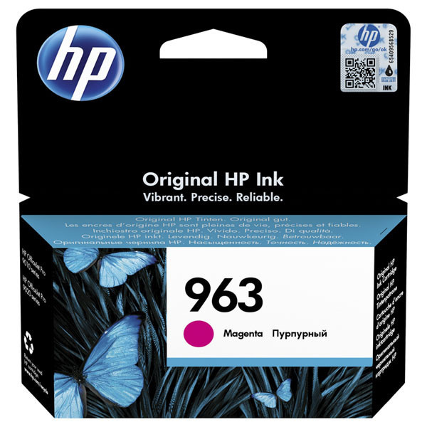 HP originální ink 3JA24AE, HP 963, magenta, 700str., 10.77ml, HP Officejet Pro 9010, 9012, 9014,