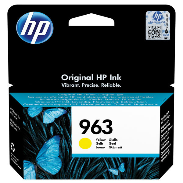 HP originální ink 3JA25AE#301, HP 963, yellow, blistr, 700str., 10.77ml, HP Officejet Pro 9010,