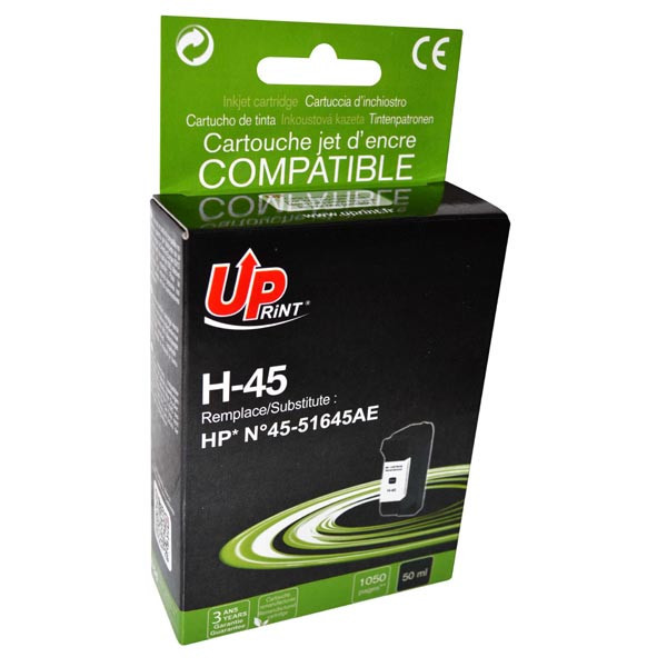 UPrint kompatibilní ink s 51645AE, black, 50ml, H-45B, pro HP DeskJet 850, 970Cxi, 1100, 1200, 1