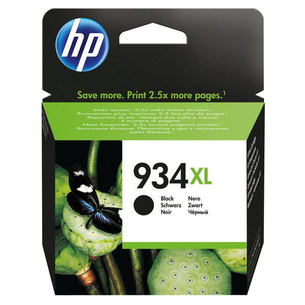 HP originální ink C2P23AE, HP 934XL, black, blistr, 1000str., 25,5ml, HP Officejet 6812,6815,Off