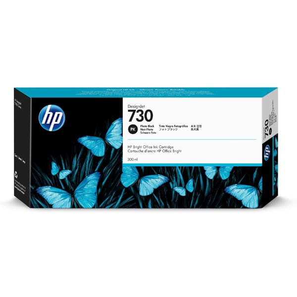 HP originální ink P2V73A, HP 730, photo black, 300ml, HP HP DesignJet T1700 44 printer series, T