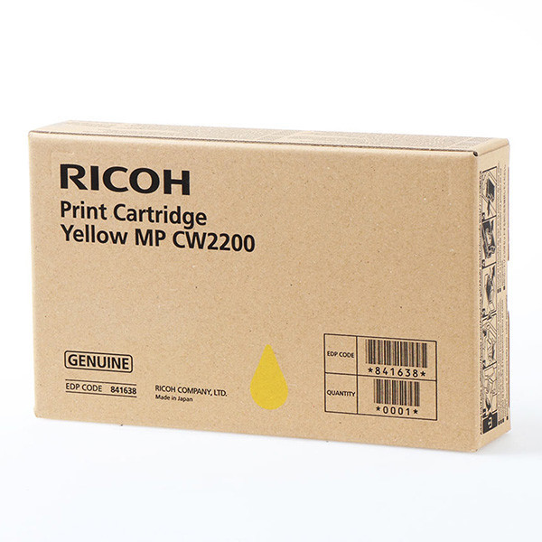 Ricoh originální ink 841638, yellow, Ricoh MPC W2200SP, MP CW2201