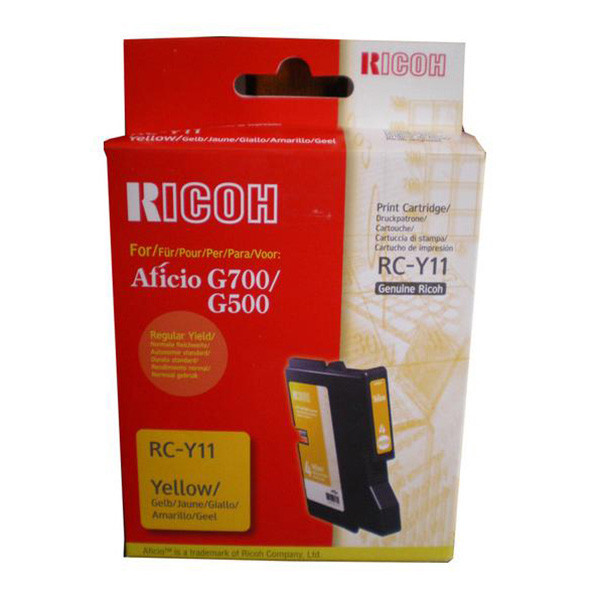 Ricoh originální gelová náplň 402281, yellow, typ RC-Y11, Ricoh G500, 700