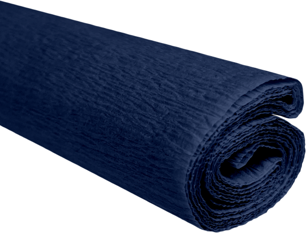 Krepový papír námořnická modř 0,5x2m C20 28 g/m2