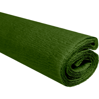 Krepový papír olivový 0,5x2m C33 28 g/m2