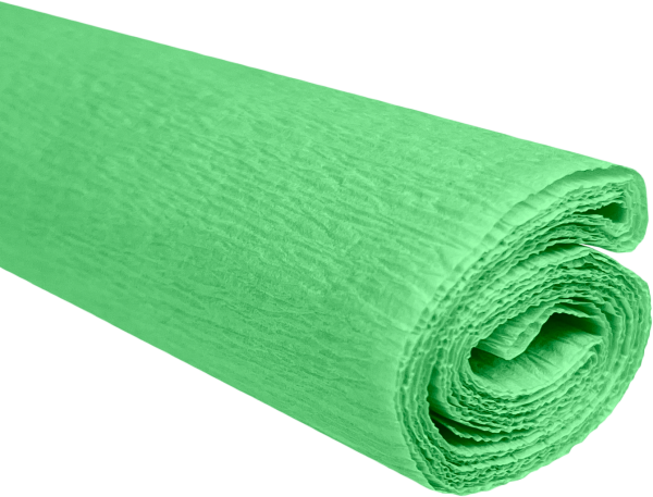 Krepový papír pistáciově zelený 0,5x2m C28 28 g/m2