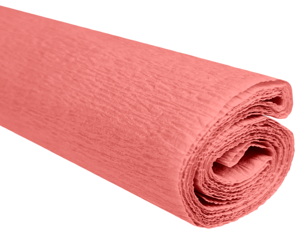 Krepový papír lososový růžový 0,5x2m C11 28 g/m2