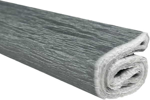 Krepový papír stříbrný 0,5x2m C39 28 g/m2