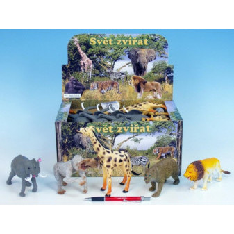 Zvířátka safari/ZOO plast 13-20cm asst 8 druhů