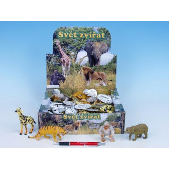Zvířátka safari/ZOO plast 8-13cm asst 8 druhů
