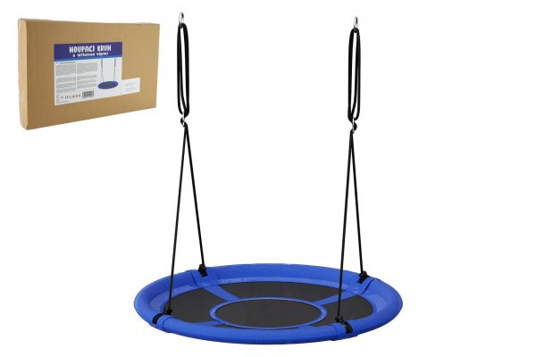 Hojdací kruh modrý 80 cm látková výplň v krabici 60x37x7cm
