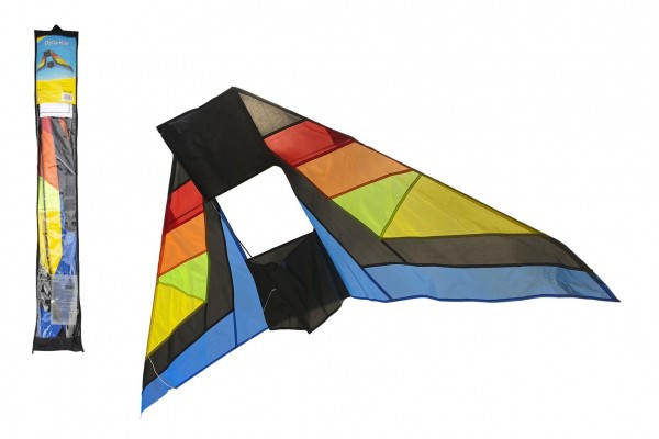 Drak lietajúci nylon delta 183x81cm farebný v sáčku