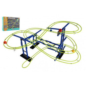Kuličková dráha spacerail plast 266ks v krabici 39x28x7cm
