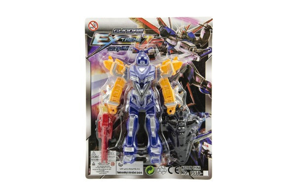 Transformer bojovník/robot figúrka plast 15cm 4 farby na karte