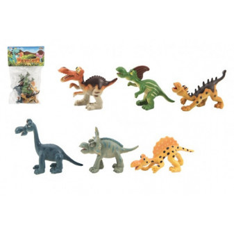 Dinosaury veselí plast 9-11cm 6ks v sáčku