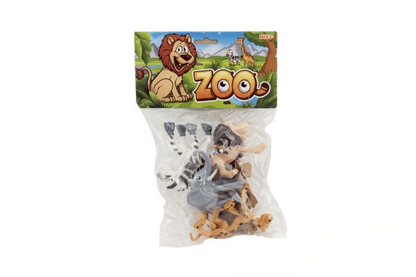 Animals happy safari ZOO plastikowe 9-10cm 6szt w woreczku