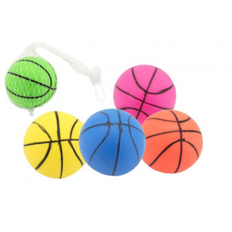 Gumowa piłka do koszykówki 8,5 cm 5 kolorów w siatce