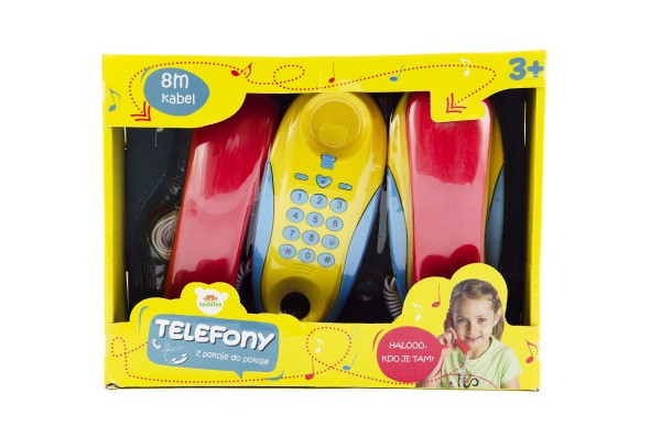 Pokój na telefony - pokój plastikowy 2szt na baterie dystans 8m w pudełku 30x24x7cm