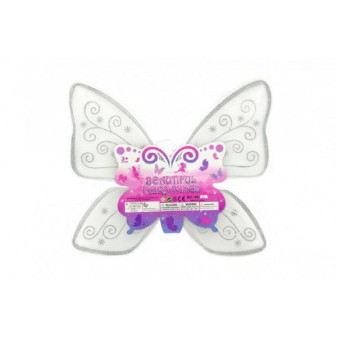 Krídla motýlí nylon 49x43cm v sáčku karneval