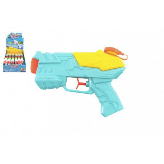 Vodní pistole stříkací plast 17cm 2 barvy 12ks v boxu