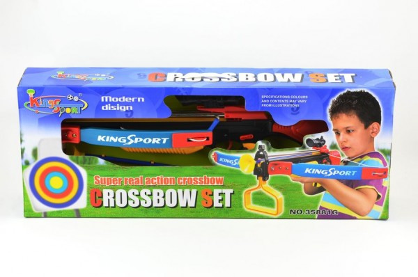 Kuše se šípy 3ks plast 67cm v krabici