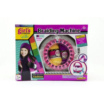 Pletací stroj plast s doplňky v krabici 31x24x12,5cm