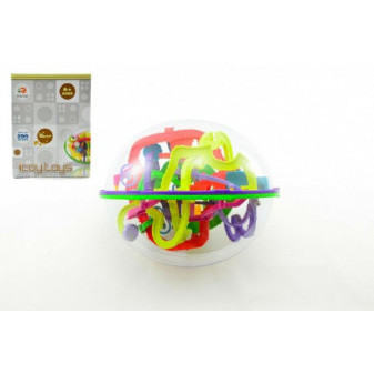 Hlavolam Bludiště ovál 3D plast 20cm 299 kroků v krabici