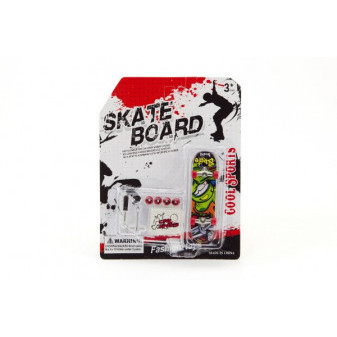Skateboard prstový skrutkovací plast 10cm s doplnkami mix druhov na karte