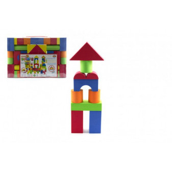 Kostky pěnové 41ks v plastové tašce 32x21cm