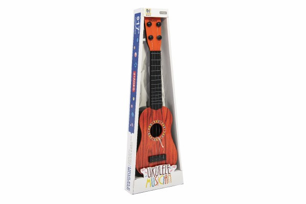 Gitara z kostką plastikową 40cm 3 kolory w pudełku