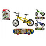 Kolo + skateboard prstový šroubovací plast 10cm mix druhů na kartě