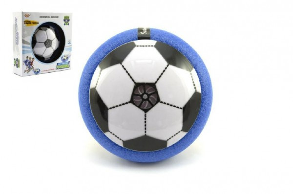Air Disk futbalová lopta vznášajúca sa plast 14cm na batérie so svetlom v krabičke