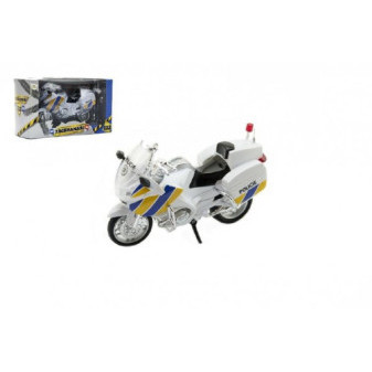 Motorka Záchranáři 112 policie plast 12cm v krabičce český design