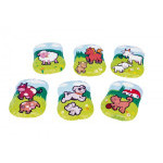 Polštářek Moje první zvířátka pískací 12x9x2cm 6 druhů v sáčku 0+ MPZ