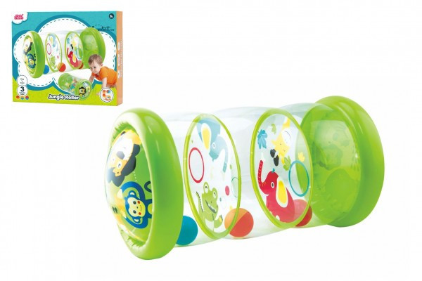 Válec edukační dětský nafukovací PVC 20,3x43,2cm + míčky 29x24x6cm 6m+