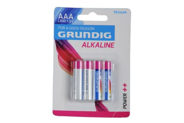 Baterie alkaliczne Grundig LR03/AAA 1,5 V 4 szt na karcie