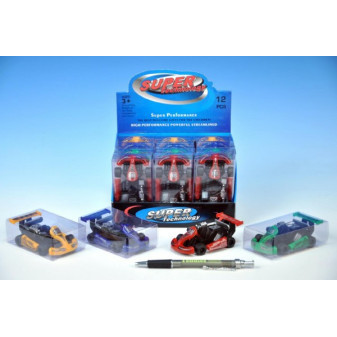 Auto motokára plast 9cm asst 4 barvy